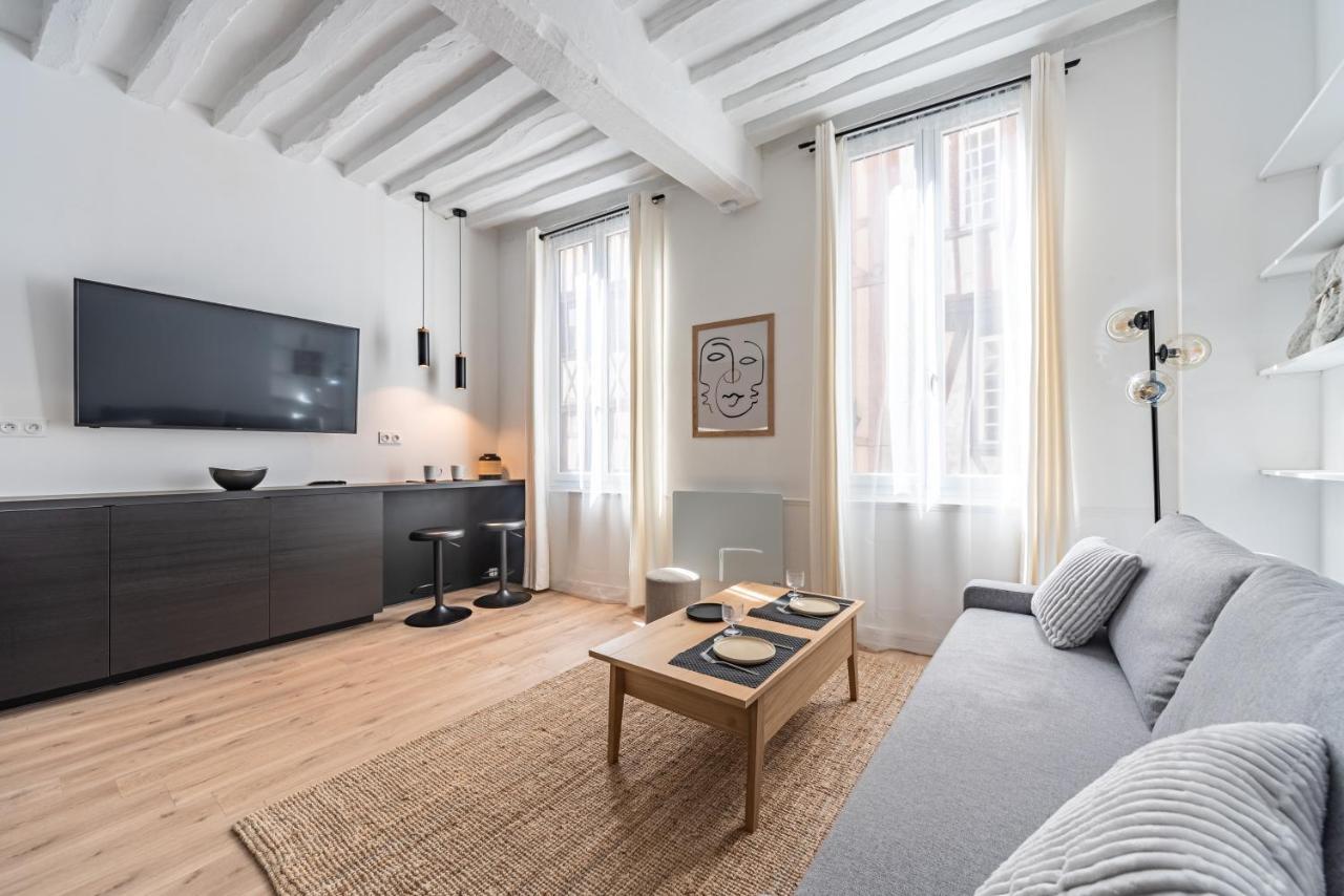 Le Vicomte De Rouen - Logement Centre - 149 Lägenhet Exteriör bild